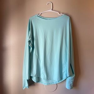 WALMART Women's Light Blue athletic Top